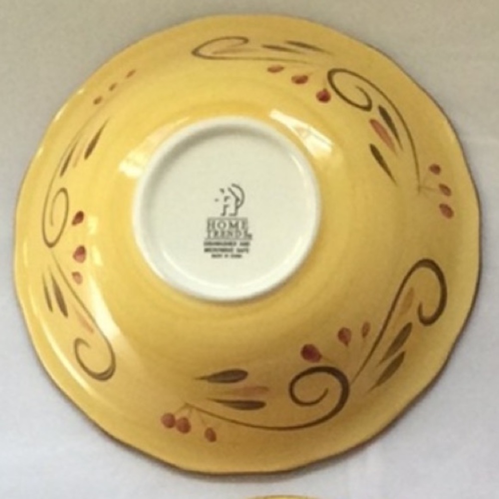 Italian Villa Bowl by Home Trends 8.25” Round - Picture 2 of 2